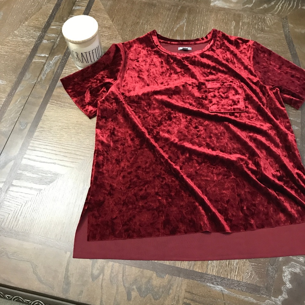 Falls Creek Red Polyester Top